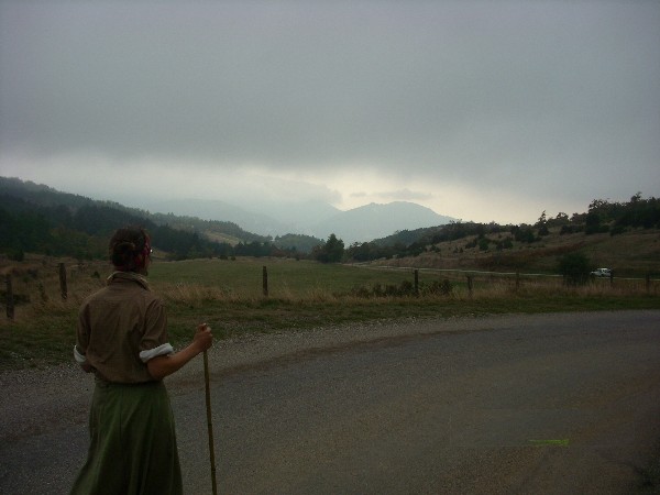 Meike vorm Pic de Bugarach